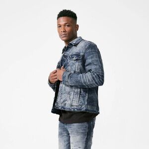 Men’s Jordan Craig DESPERADO‎ DENIM TRUCKER JACKET Size 2XL